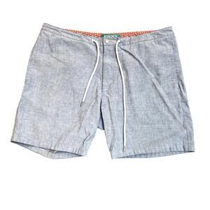 Bonobos Chambray Blue Board Shorts Swimsuit Trunks Size 36